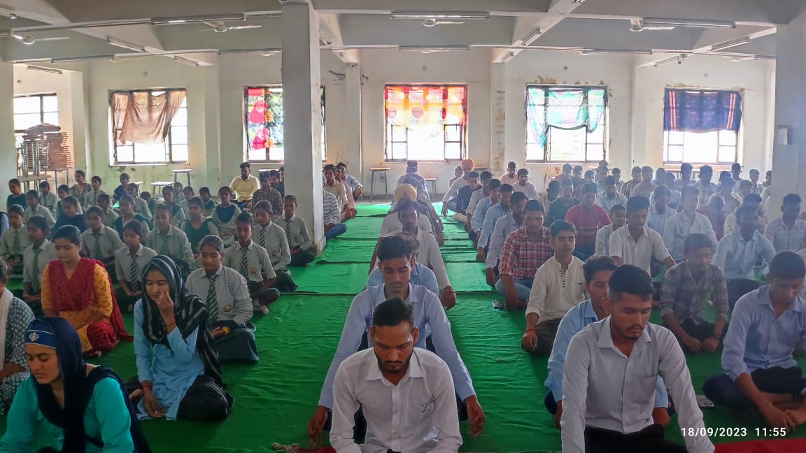 Anapana sessions at Government Polytechnic, Hanumangarh